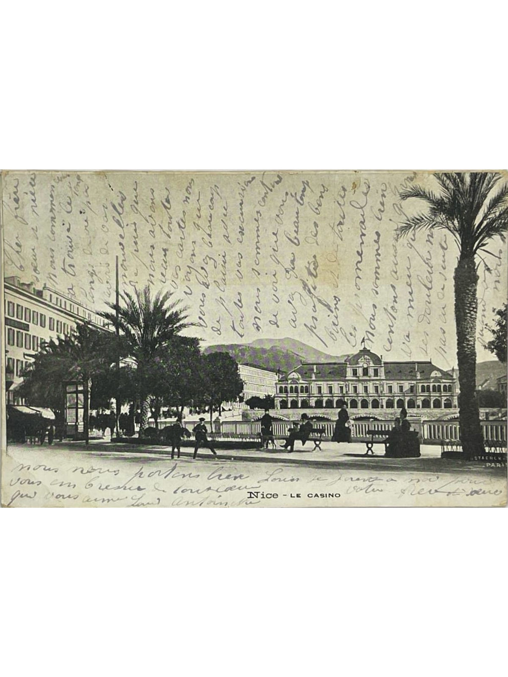 Recto de la carte postale