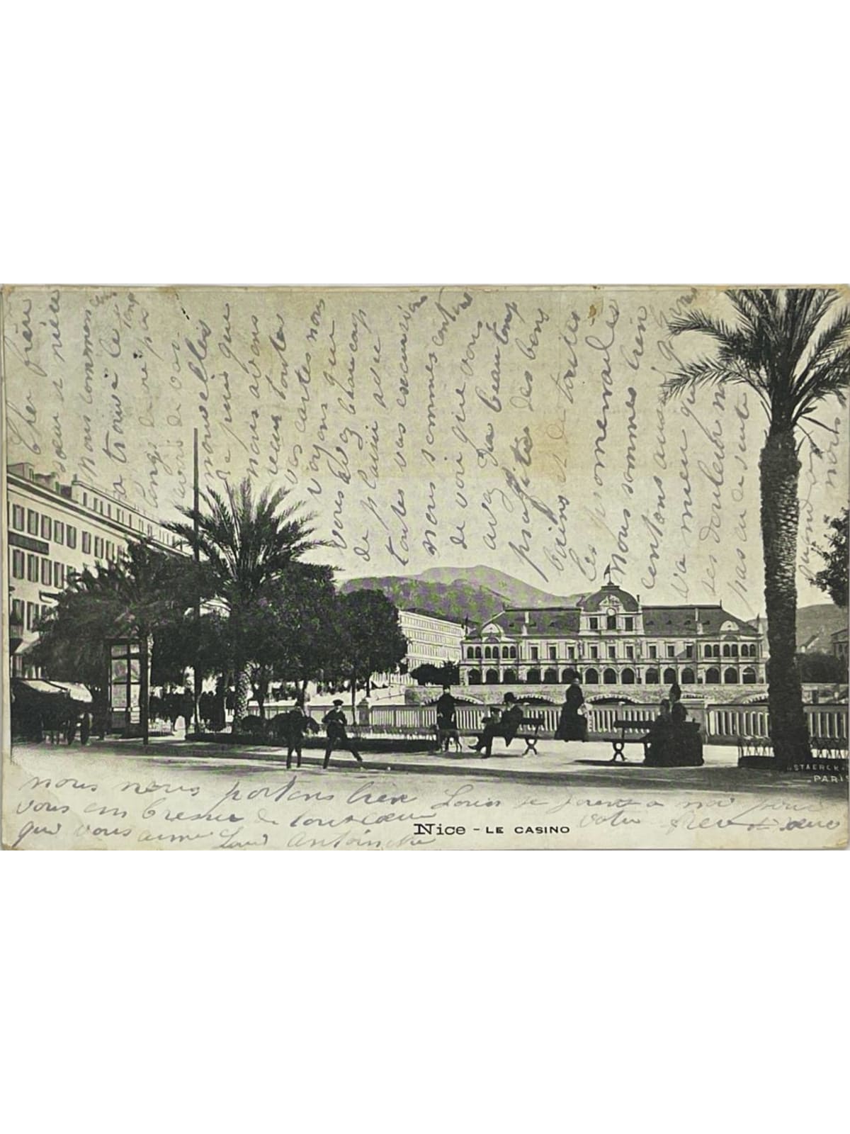 Recto de la carte postale