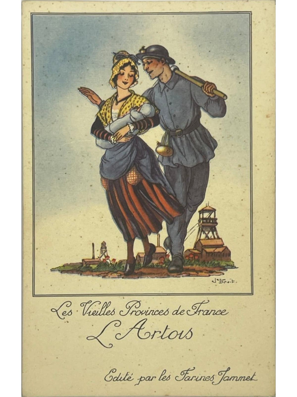 Recto de la carte postale