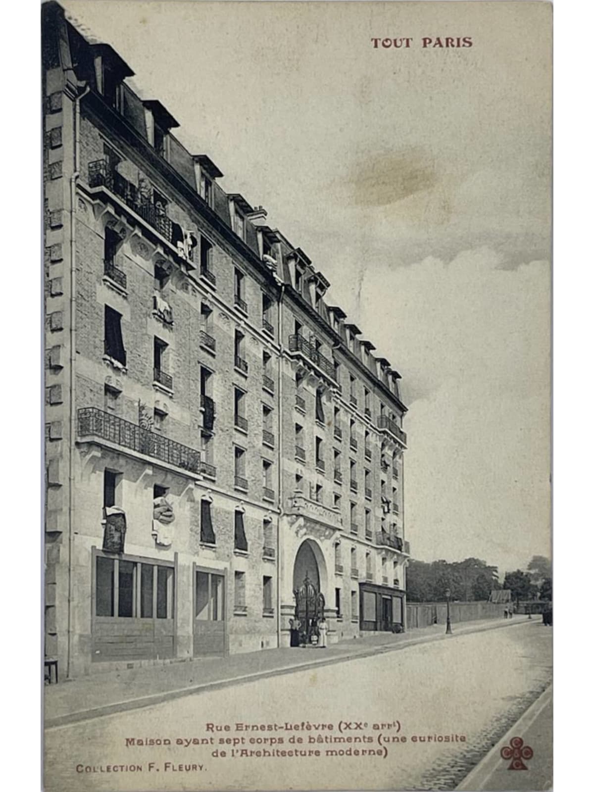 Recto de la carte postale