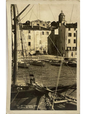 Carte postale – Saint-Tropez (Var) – Un coin du port et voiliers – Carte n° 17