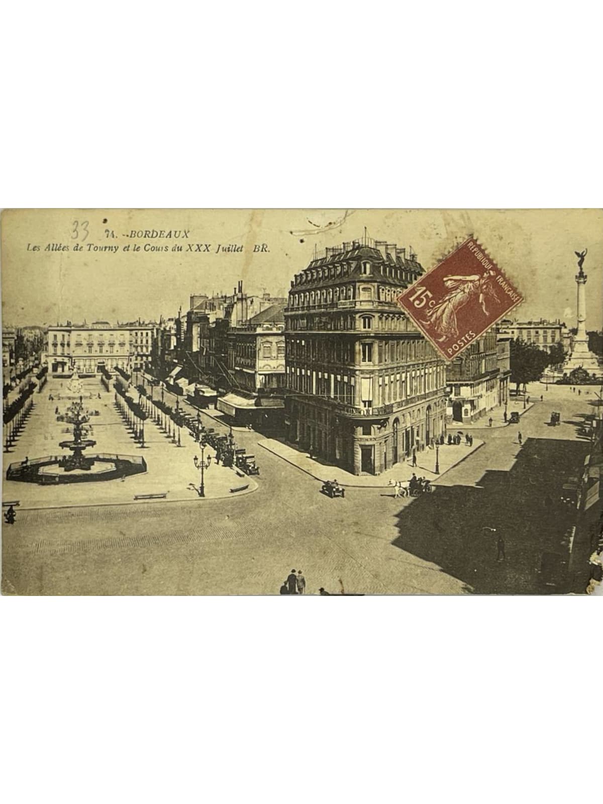 Recto de la carte postale