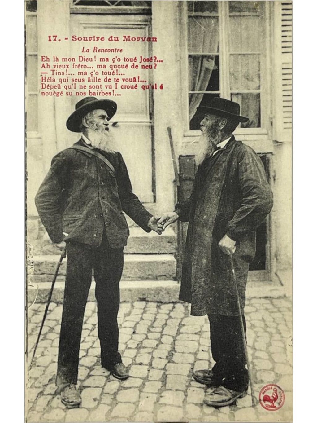 Recto de la carte postale