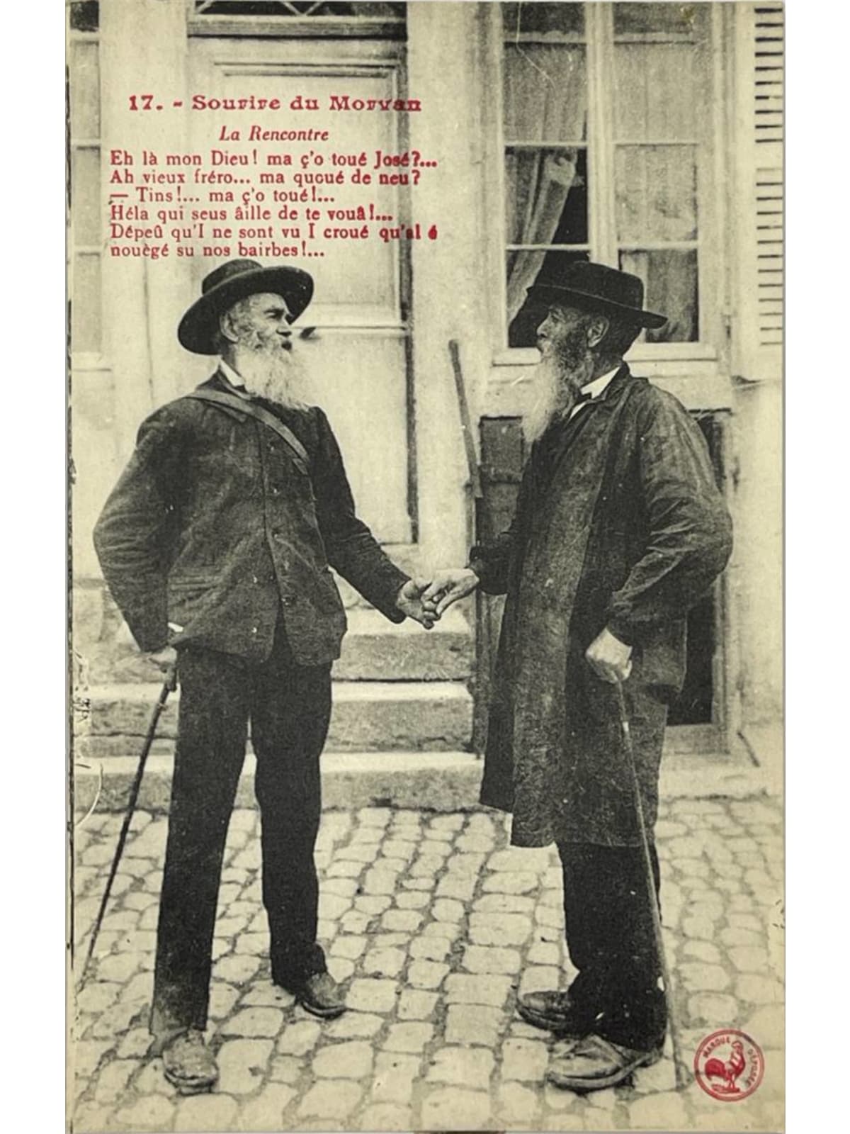 Recto de la carte postale