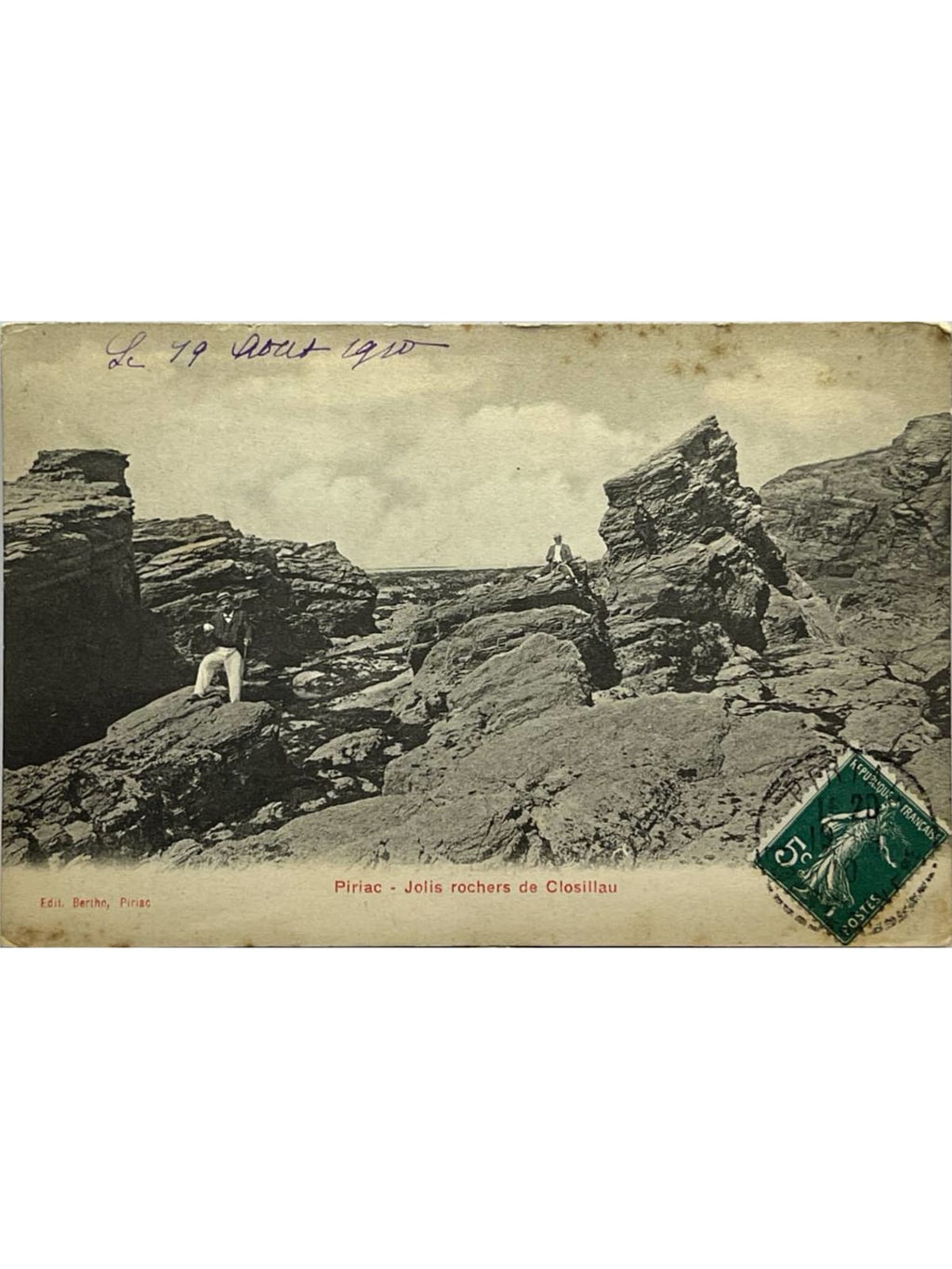 Recto de la carte postale