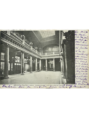 Monte-Carlo – Hall conduisant aux salles de jeux du Casino – CPA