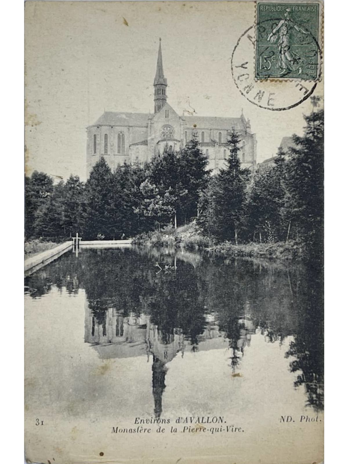 Recto de la carte postale
