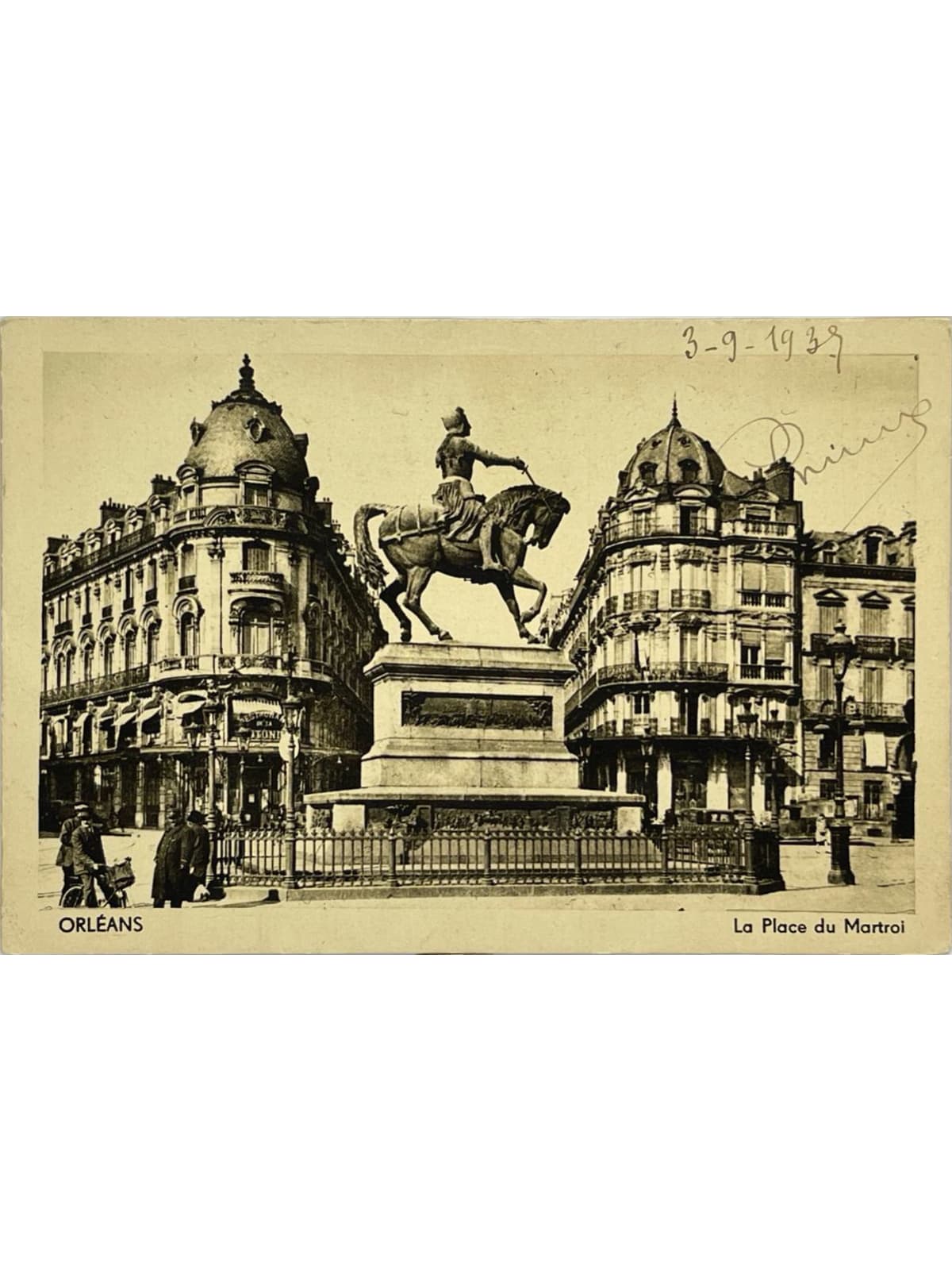 Recto de la carte postale
