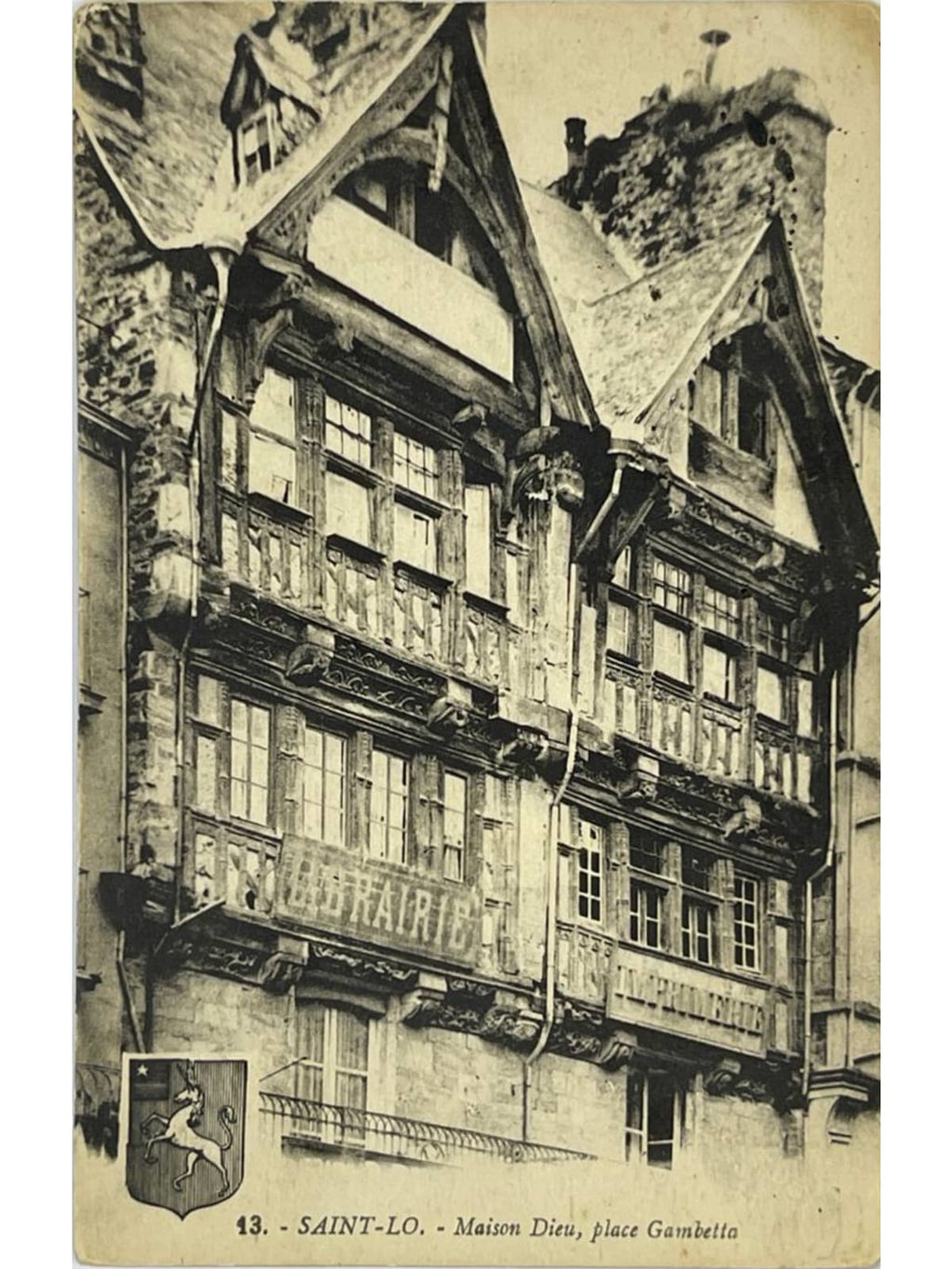 Recto de la carte postale