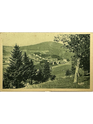 Lalouvesc (Ardèche) – Vue du Mont Besset sur la ville et le Mont Chalx – CPA