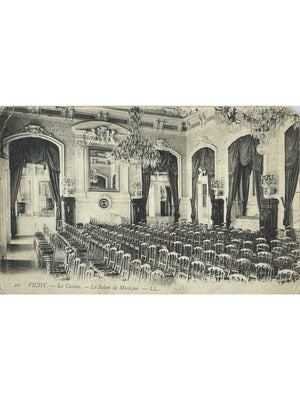 Vichy – Casino, salon de musique – CPA L.L. n°22, 1905