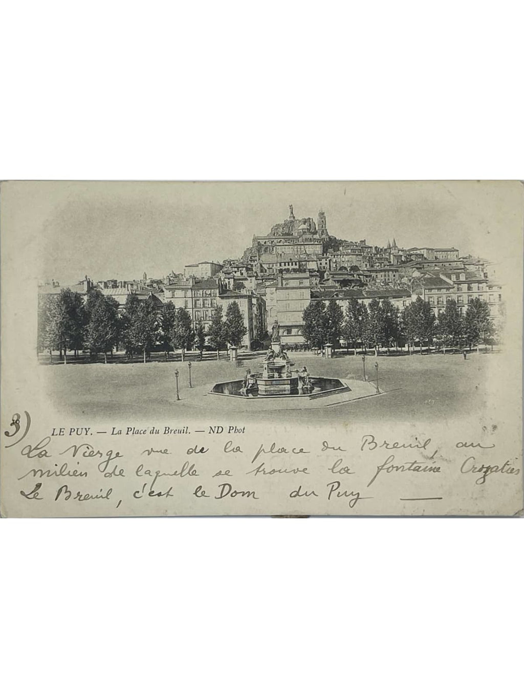 Recto de la carte postale