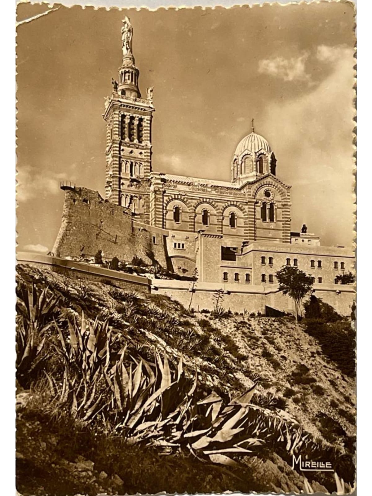 Recto de la carte postale
