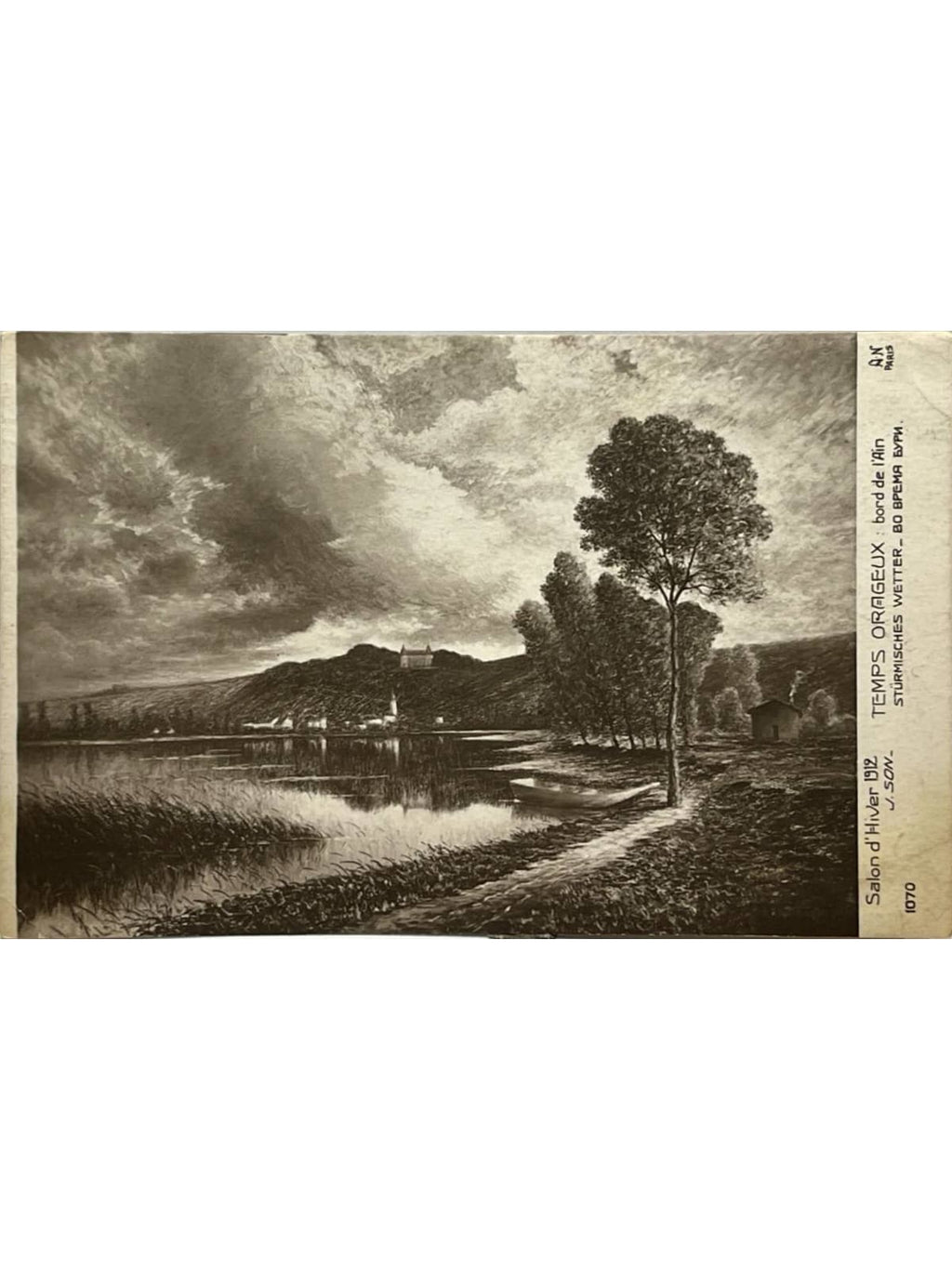 Recto de la carte postale