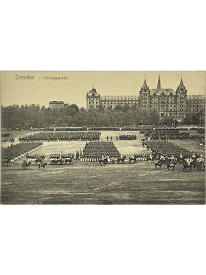 Dresde – Königsparade, parade militaire – CPA n° 357