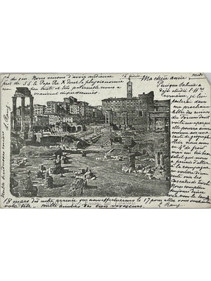 Rome – Forum romain vu du Palatin – CPA ancienne