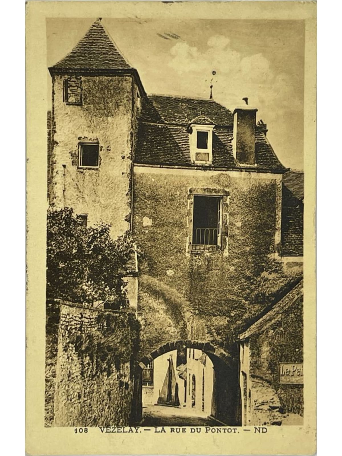 Recto de la carte postale