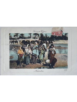Tunisie – Nomades et chameaux, Scènes et Types – CPA L.L.