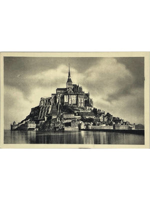 Carte postale – Le Mont-Saint-Michel (50) – Abbaye, vue face sud à marée haute – n° 3502