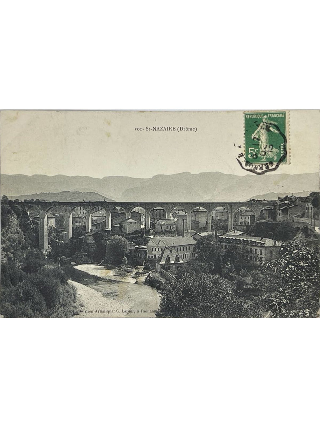 Recto de la carte postale