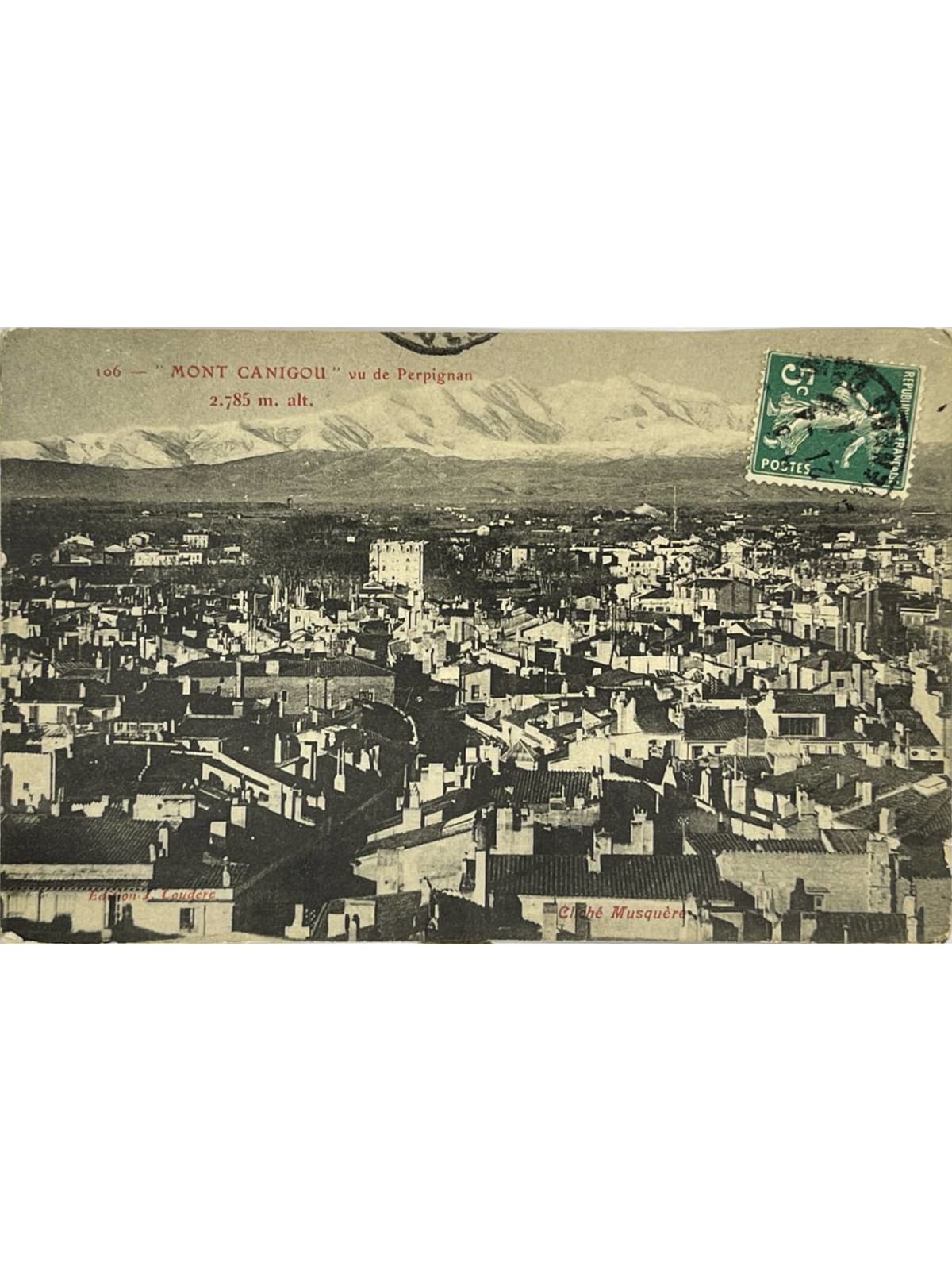 Recto de la carte postale