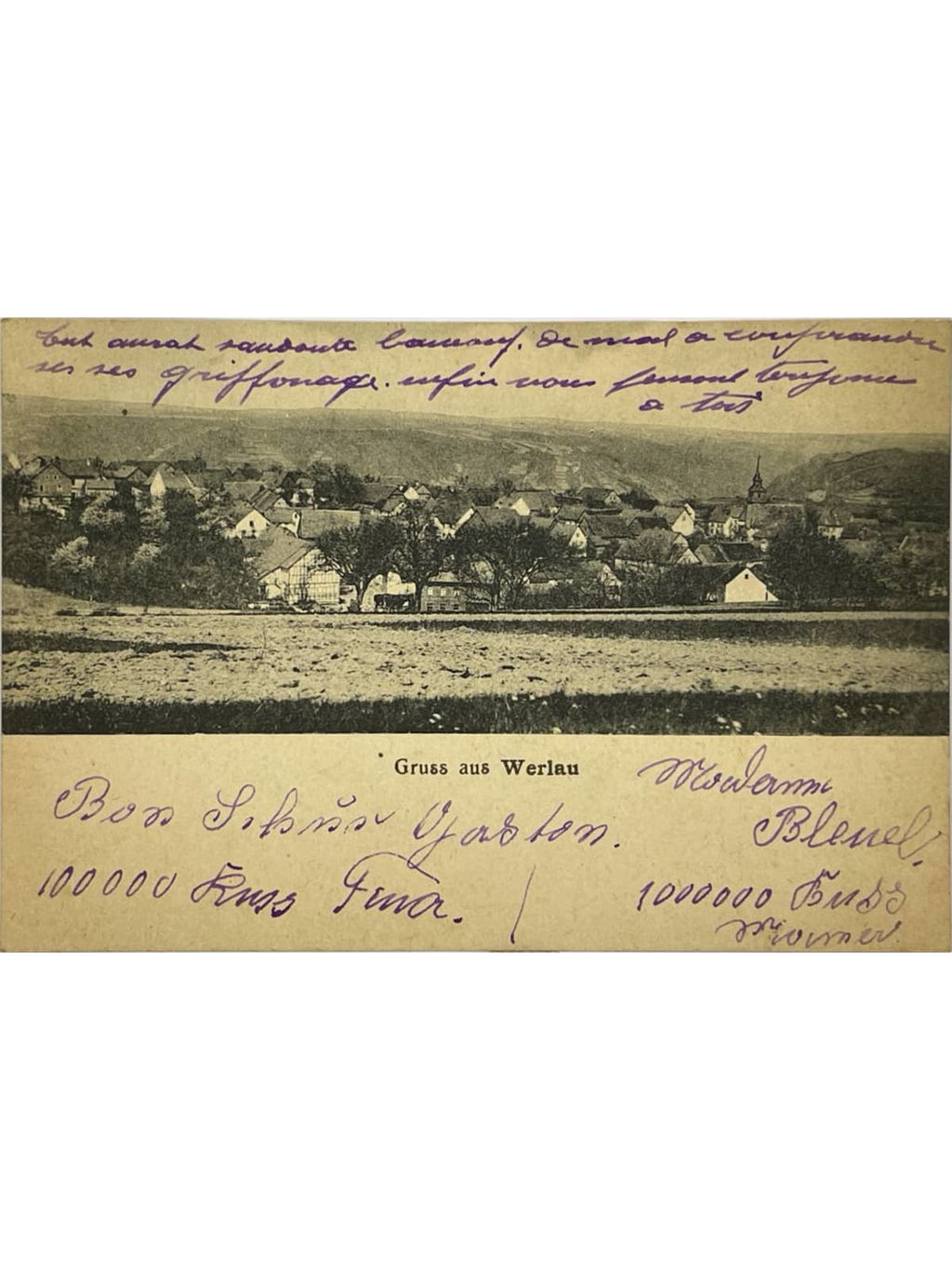 Recto de la carte postale