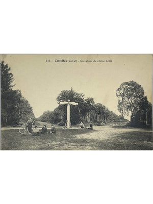 Cercottes (Loiret) – Carrefour du chêne brûlé – CPA n° 513