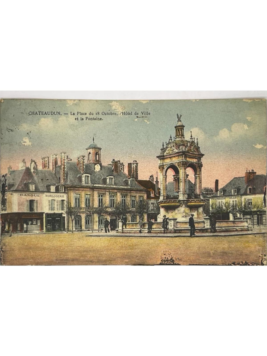 Recto de la carte postale