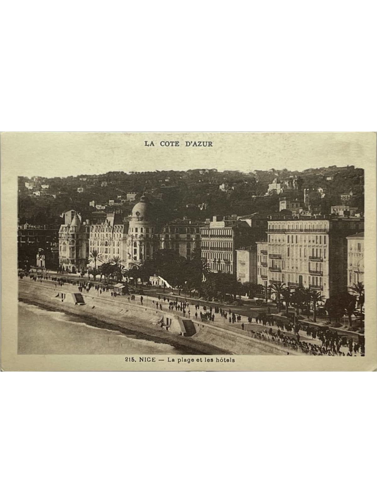 Recto de la carte postale