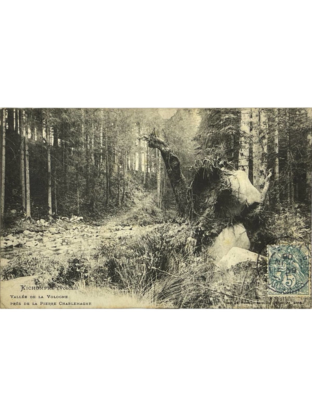 Recto de la carte postale