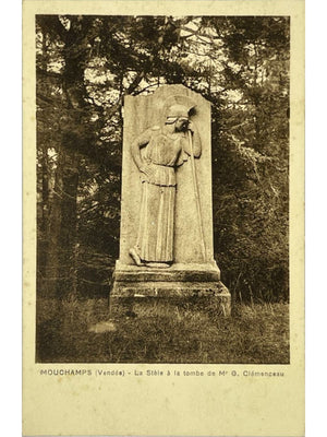 Mouchamps (Vendée) – Stèle de la tombe de Georges Clemenceau – CPA