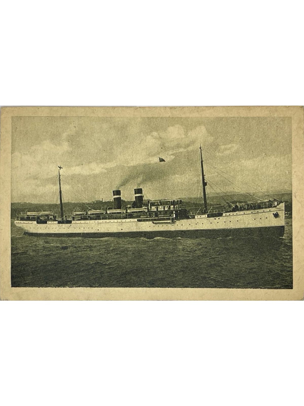 Recto de la carte postale