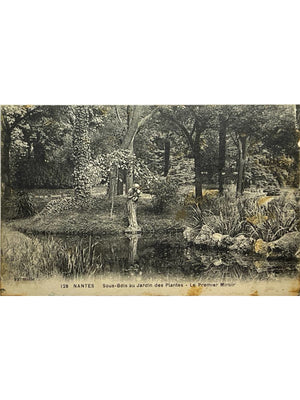 Nantes – Jardin des Plantes, sous-bois et Premier Miroir – CPA n°128