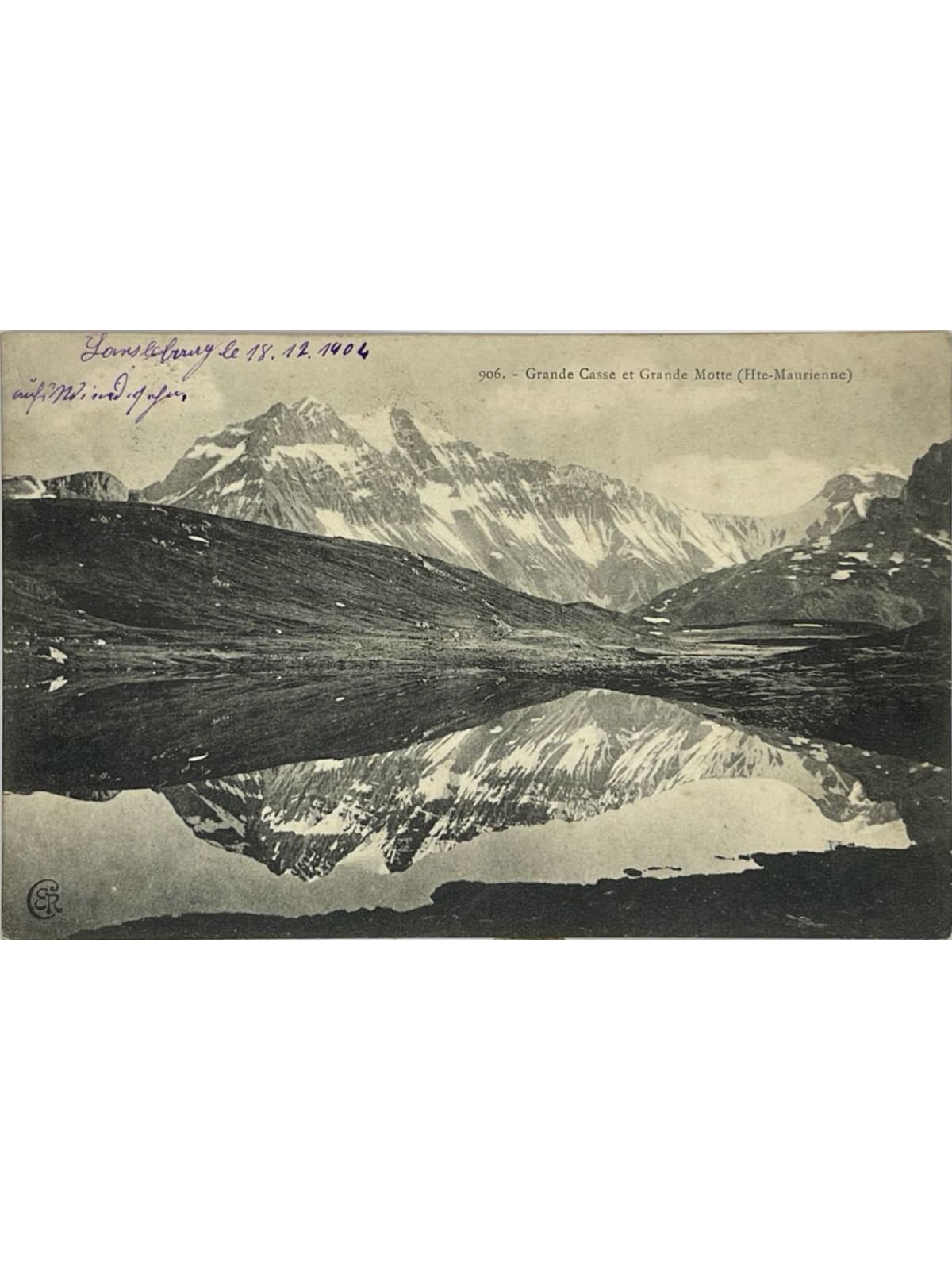 Recto de la carte postale