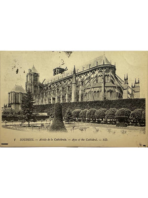 Bourges – Abside de la cathédrale Saint-Étienne – CPA N.D. n°1