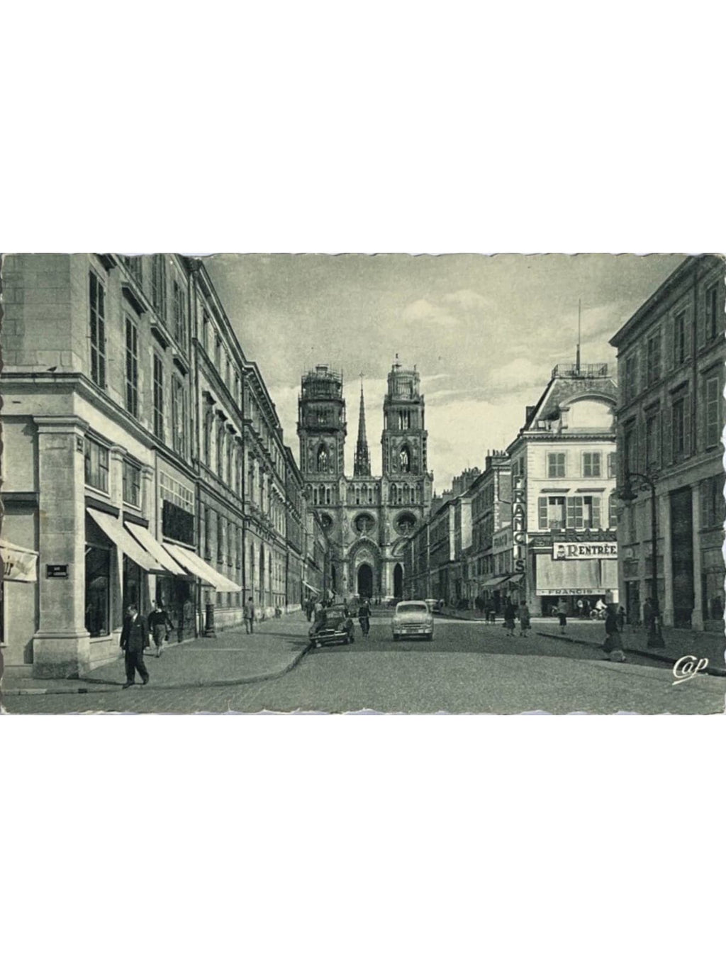 Recto de la carte postale