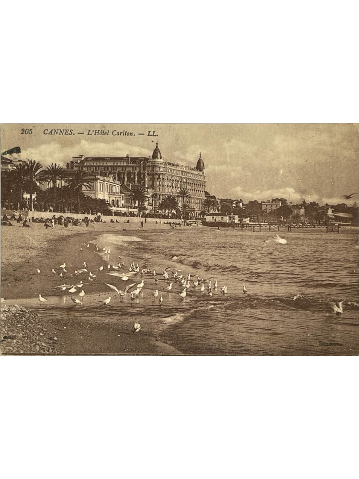 Recto de la carte postale