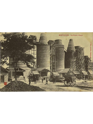 Carte postale – Montluçon – Les fours à chaux – Vue industrielle ancienne