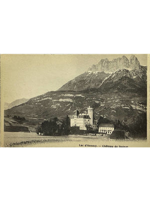 Duingt – Château de Duingt et lac d'Annecy – CPA ancienne