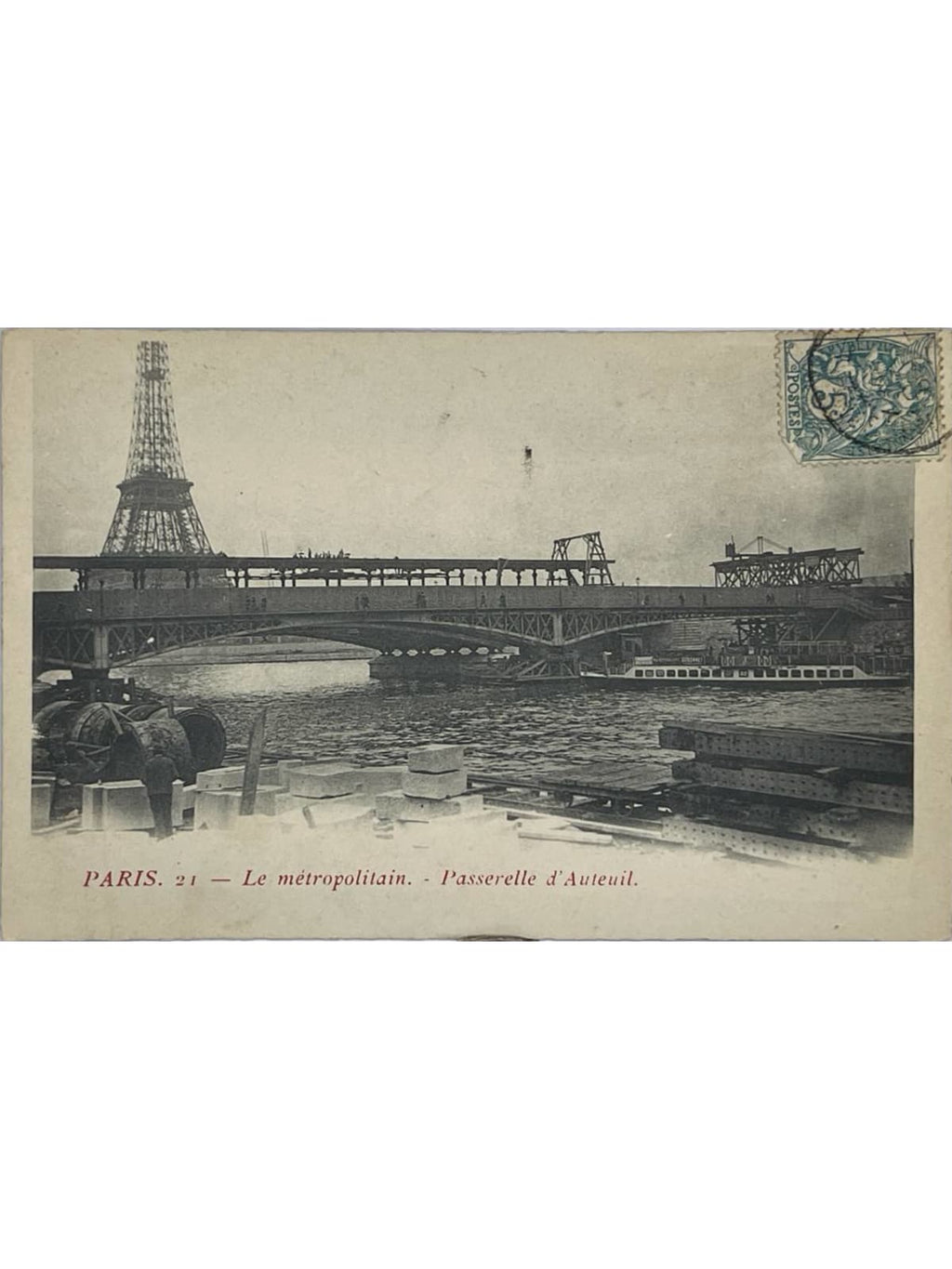 Recto de la carte postale