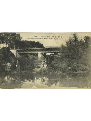 Moëslains-Hoéricourt – Pont-canal sur la Marne – CPA n° 1566
