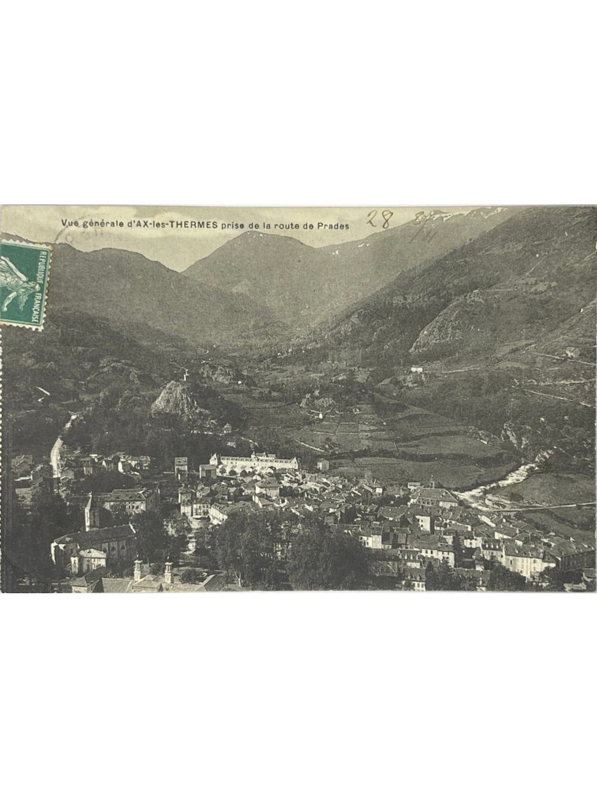 Recto de la carte postale