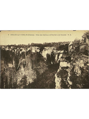 Angles-sur-l'Anglin – Villa des Cailloux et Rochers de Dousse – CPA n° 8