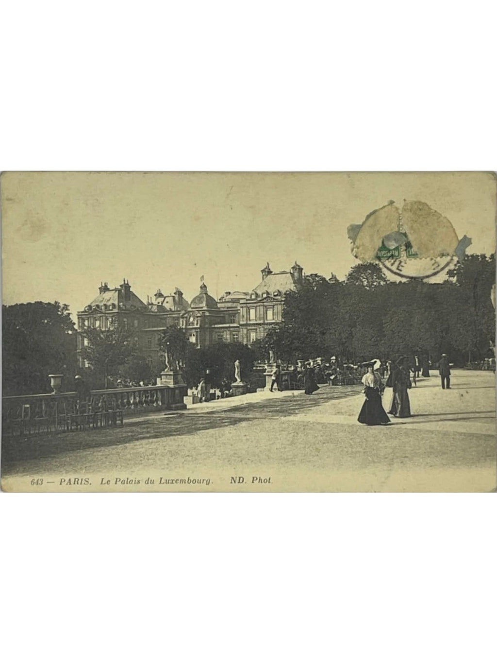 Recto de la carte postale