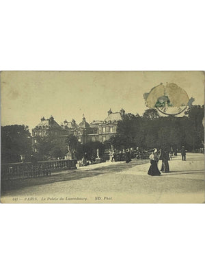 Paris – Palais du Luxembourg et jardin animé – CPA N.D. Phot. n° 643