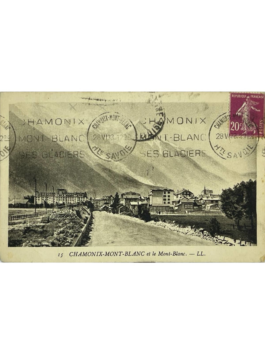 Recto de la carte postale