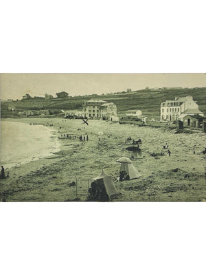 Primel-Trégastel à Plougasnou – La plage et les hôtels – CPA n°12