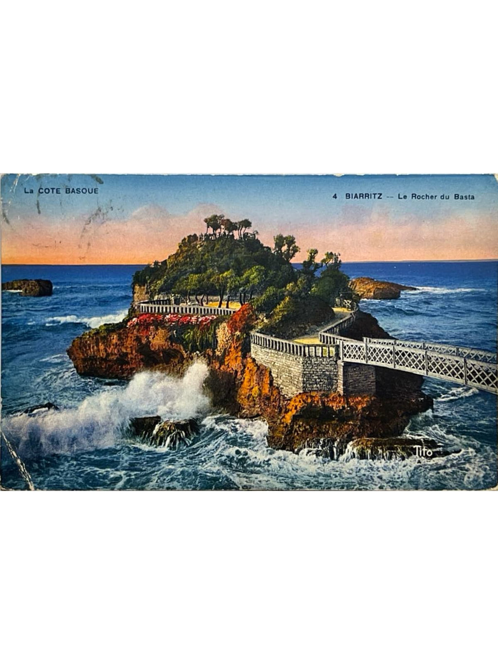 Recto de la carte postale