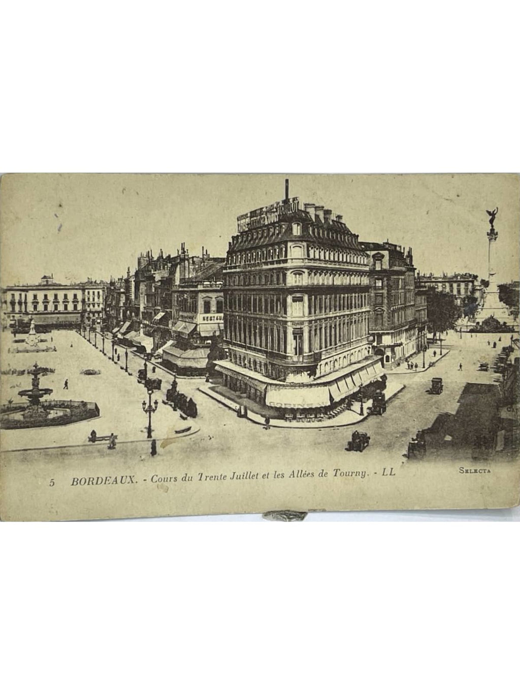 Recto de la carte postale