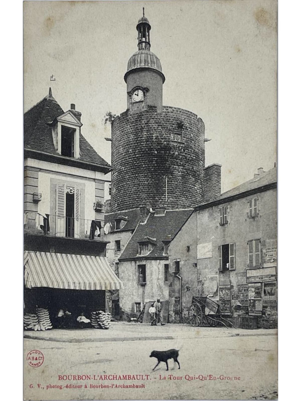 Recto de la carte postale